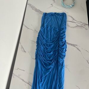 Klassy Network Vibrant Blue Strapless Top